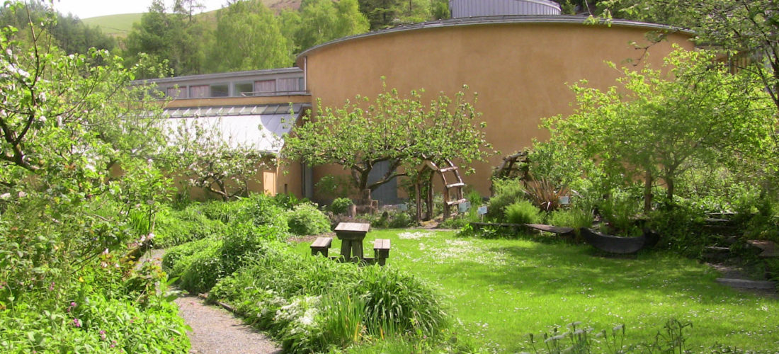 garden outside the Wales Institute of Sustainable Education